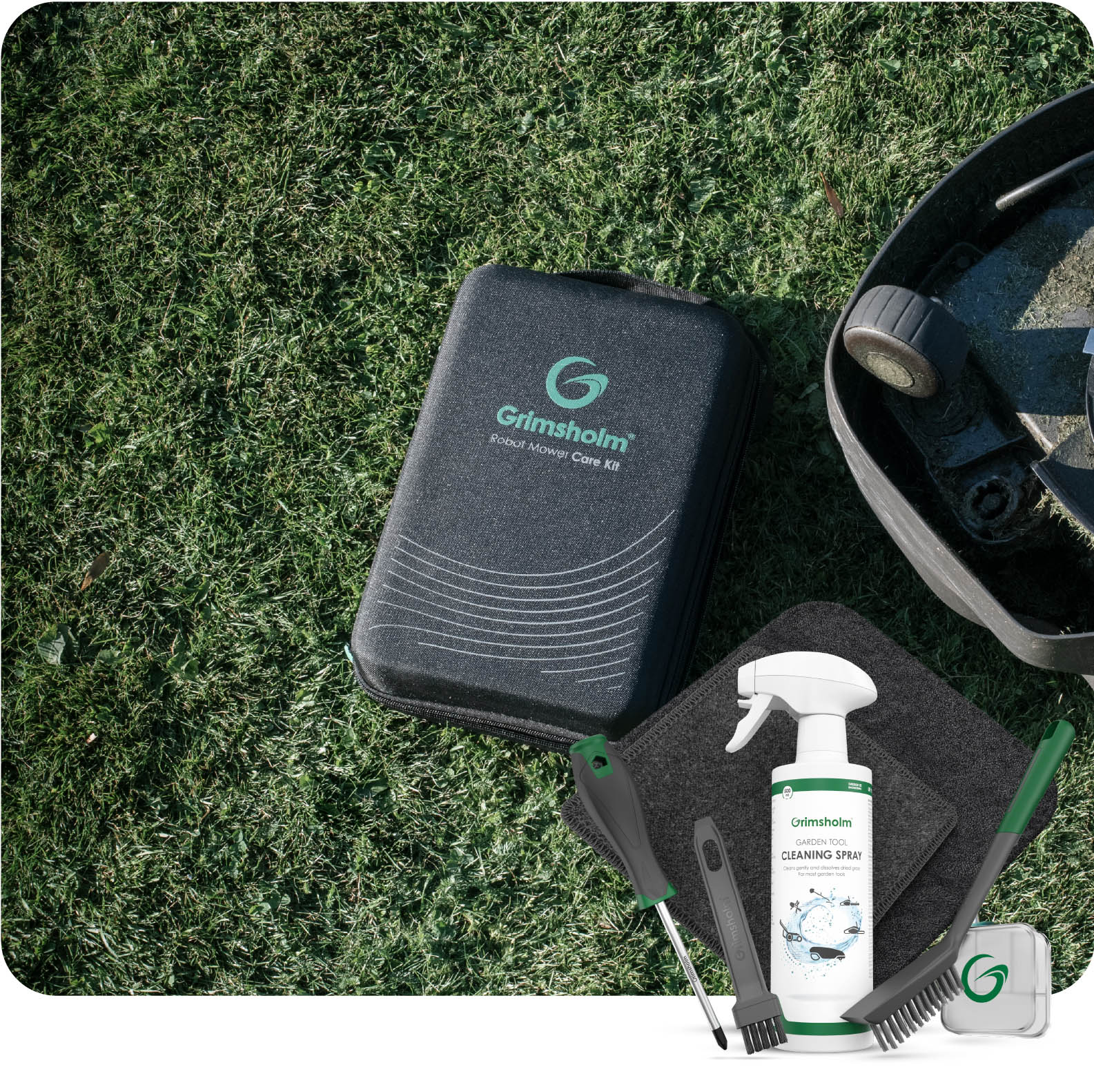 Robot Mower Care Kit makes maintenance easy (image for) Robot Mower Care Kit makes maintenance easy